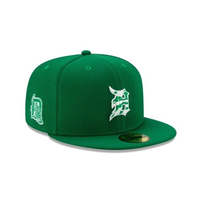 Detroit Tigers Gorra | New Era MLB St Patricks Day 59fifty Fitted Cap Mexico - Verdes